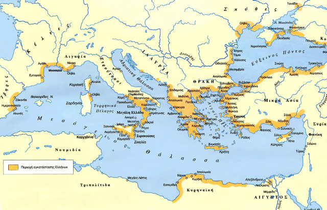 ancient mediterranean map